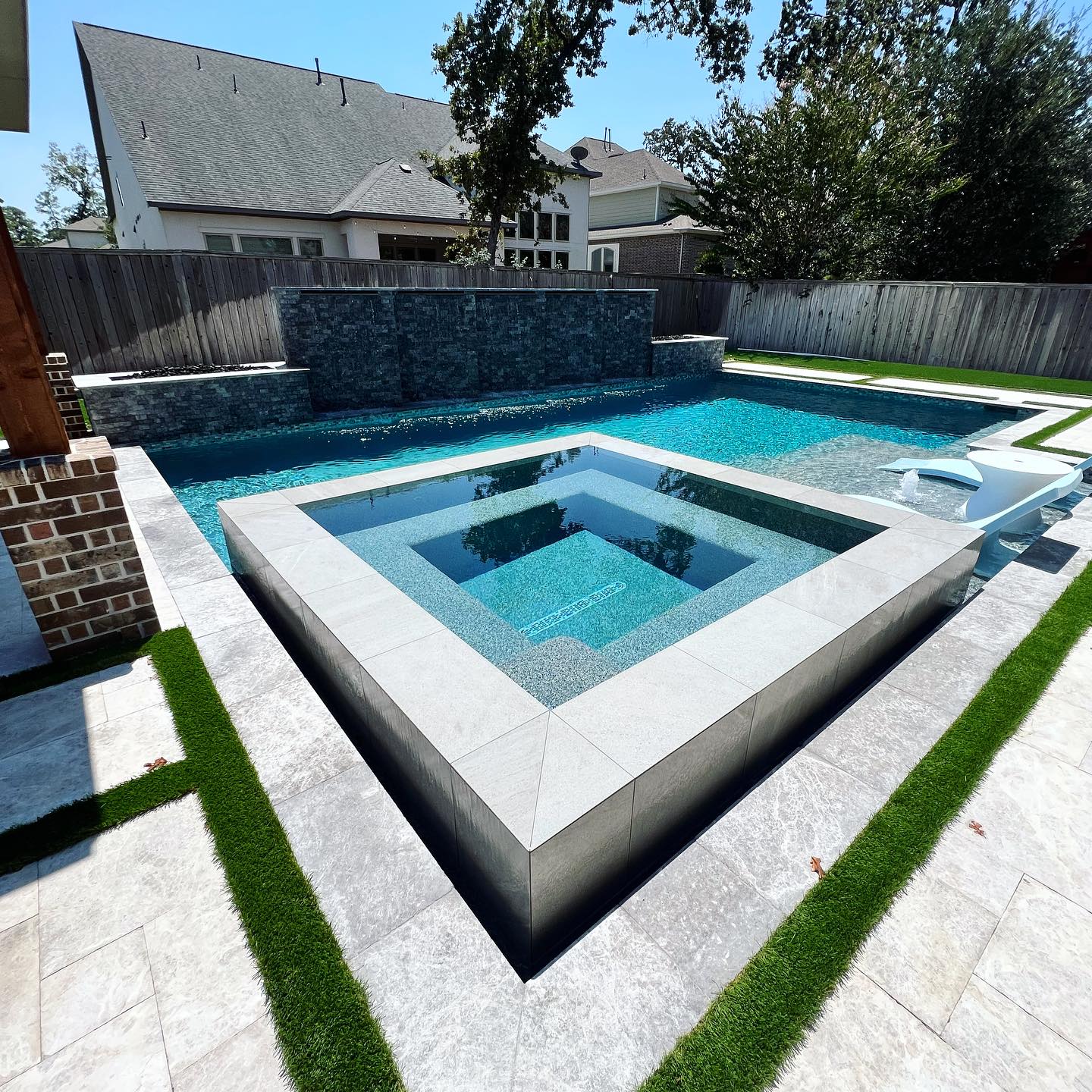 luxury square pool