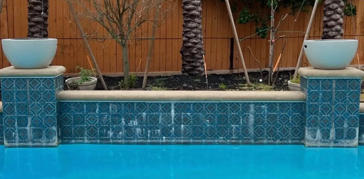 Before: Fountain tile restoration (project photo)