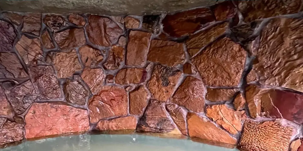 After: Rock waterfall cleaning (project photo)