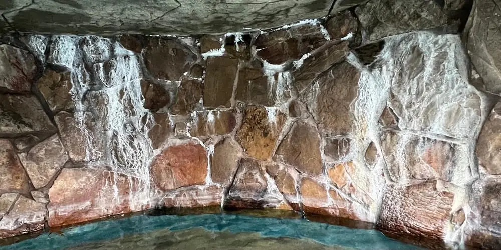 Before: Rock waterfall cleaning (project photo)